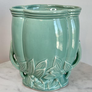 Vintage McCoy Pottery Vase in Seafoam Green