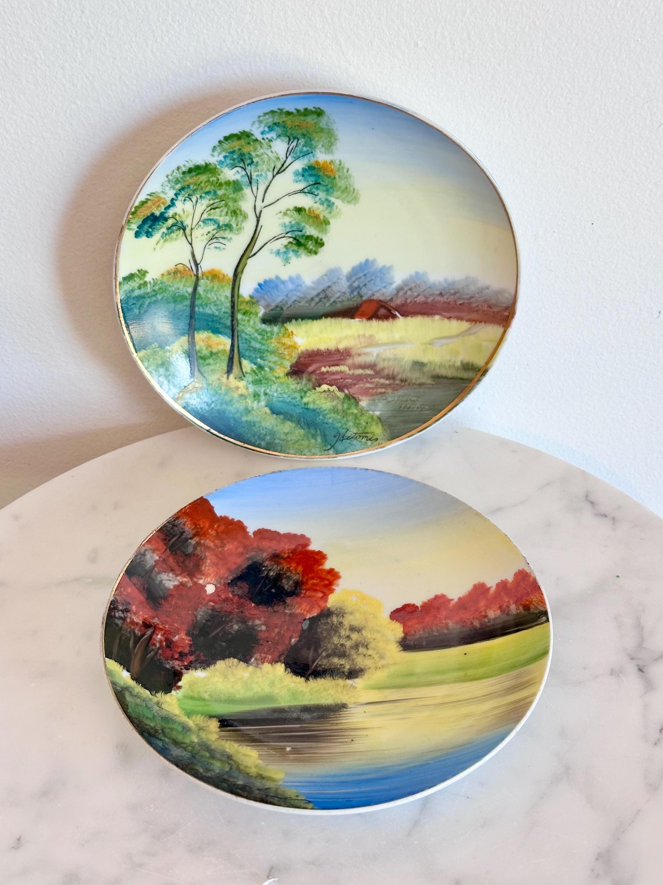 Landscape Painted Plate - Etsy