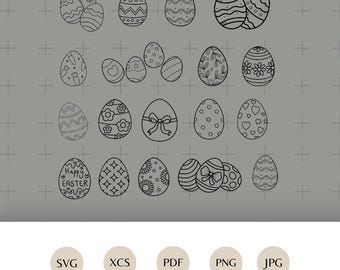 Påskäggsset plotterfil SVG