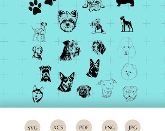 Archivo de trazado de perros SVG