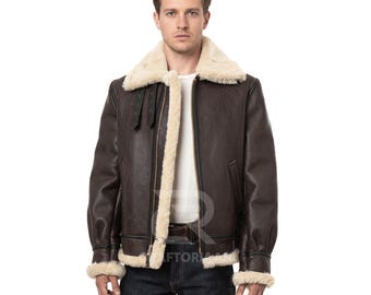 Leon Kennedy RE4 Leather Jacket: B3 Bomber Pilot Style Cosplay