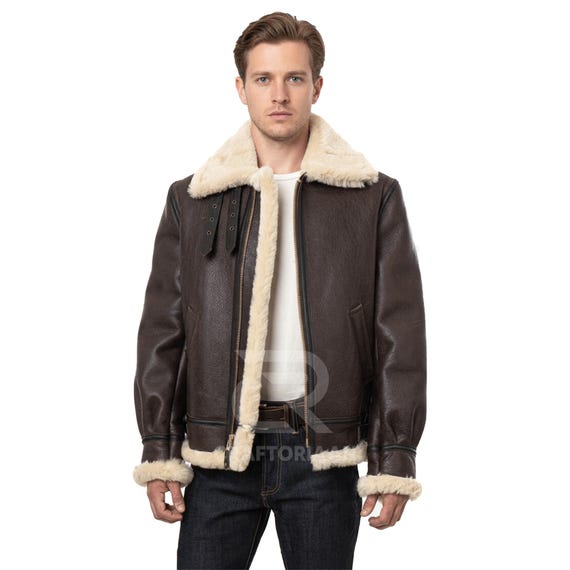 Leon Kennedy RE4 Leather Jacket: B3 Bomber Pilot Style Cosplay - Etsy