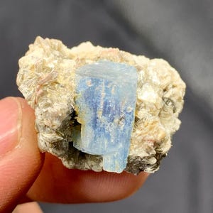50ct Aquamarine Crystal Specimen With Muscovite
