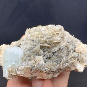 90g Stunning Aquamarine Crystal Specimen With Muscovite from Pakistan