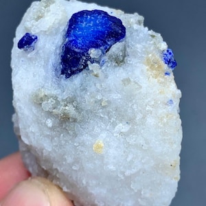 45g Beautiful Lazurite Crystal On Matrix From Afghanistan