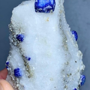 160g Beautiful Lazurite Crystal on Matrix - Natural Deep Blue Gemstone from Afghanistan