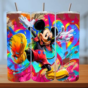 Cartoon Tumbler Wrap: 20oz Skinny Tumbler PNG - Sublimation Design (Digital Download)