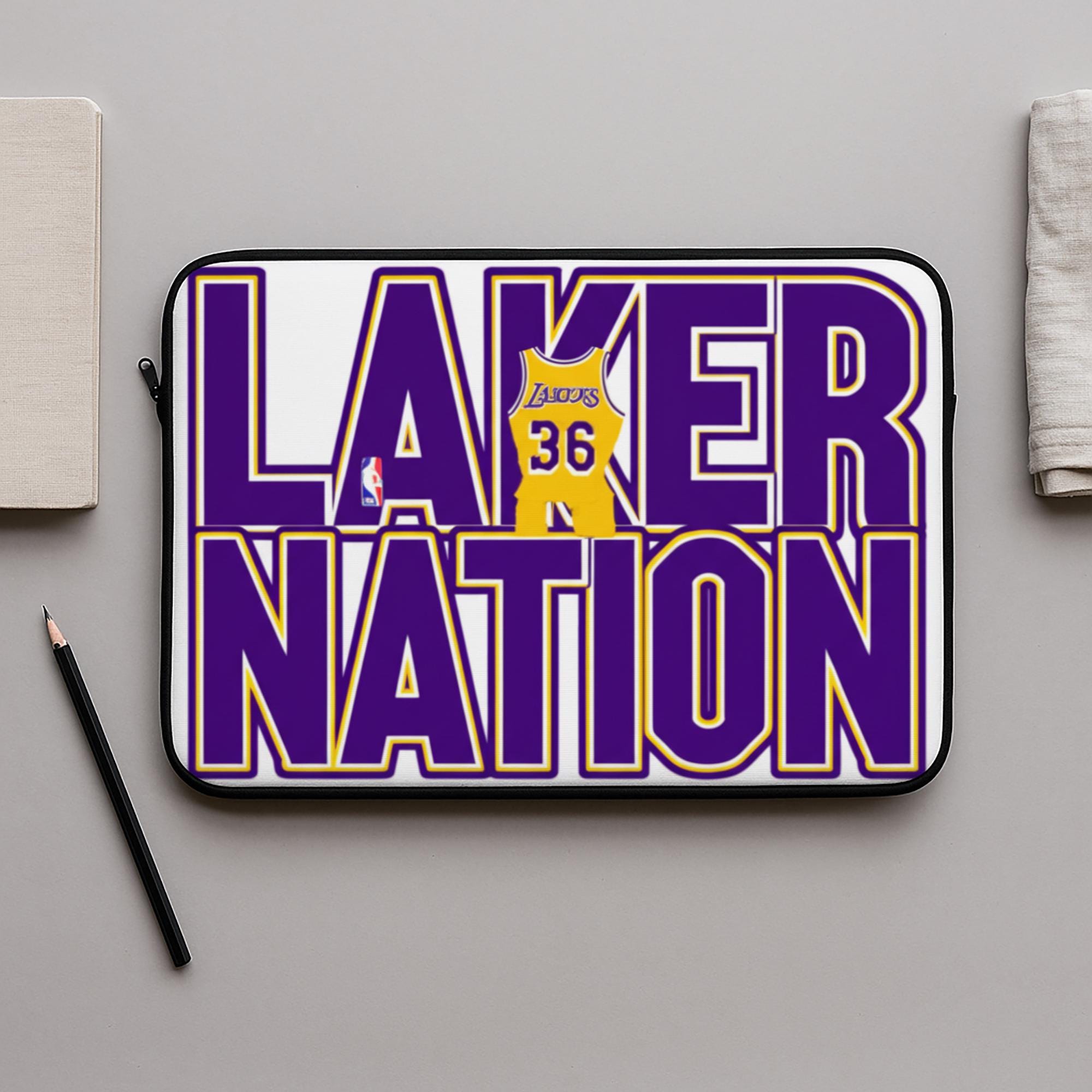 Lakers Laptop Sleeve | Laker Nation NBA Basketball Fan Gift
