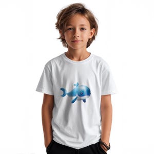 Adorable Whale Toddler T-Shirt | Cute Ocean Animal Kids Tee | Soft Cotton Marine Life Shirt | Playful Sea Creature Baby Gift | Under The Sea