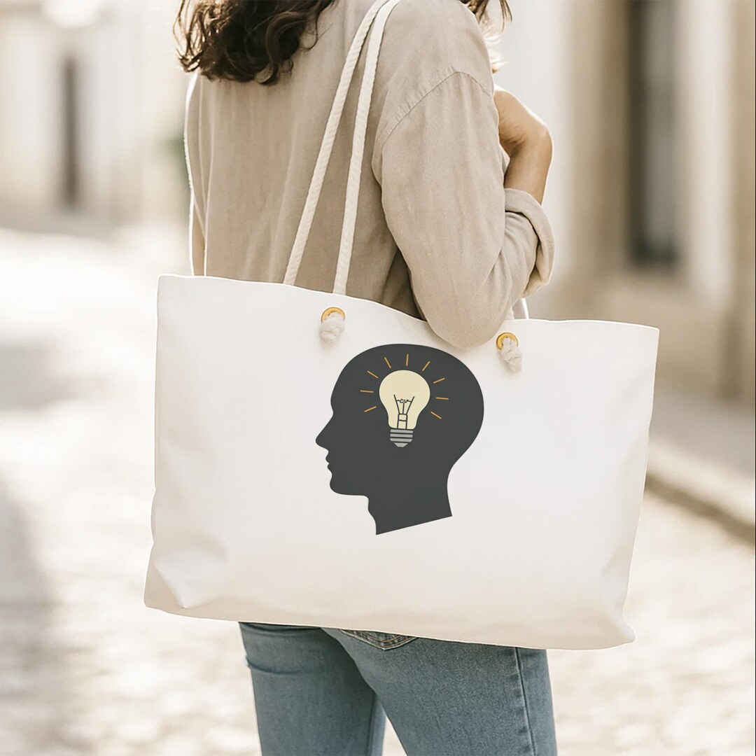 Bright Idea Weekender Bag | Creative Mind Tote | Intellectual Design ...