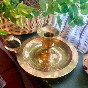Vintage Brass Candlestick Holder