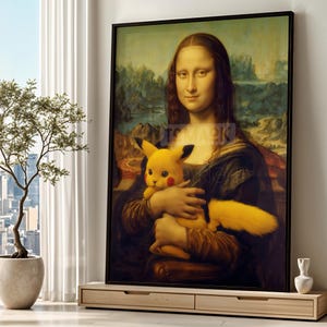 Mona lisa pikachu - Etsy 日本