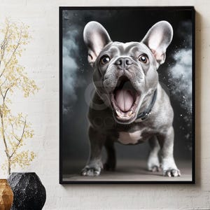 French Bulldog Poster Print, Animal, Dogs, Pet, Humorous, Wall Art Designs • 00023-French Bulldog