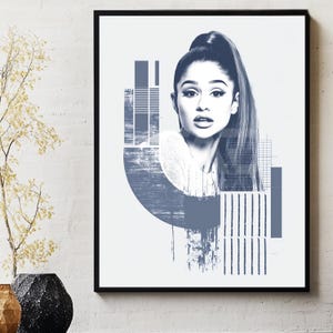 Ariana Grande Poster Print – Wall Art, Pop Star Decor, Music Room Gift, Teen Room Aesthetic, Celebrity Art Print • 00064