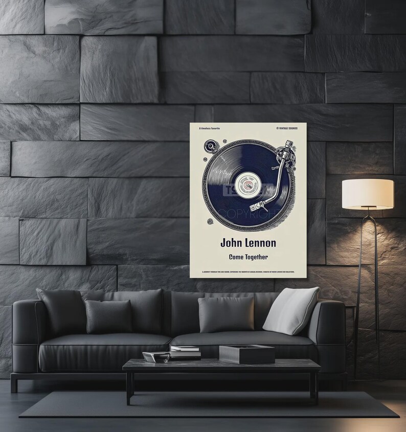 Custom Vinyl Record Poster, Personalized Song Art, Retro Music Print - Etsy