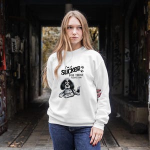 Funny Cartoon Dog Sweatshirt - Cozy Puppy Lover Gift
