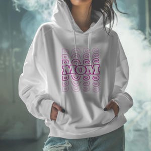 Mom Boss Hoodie – Cozy Entrepreneur Mom Hoodie, Boss Lady Sweatshirt, Funny Mom Gift, Women’s Empowerment Apparel