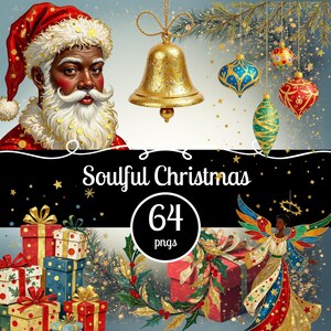 ボヘミアン クリスマス クリップアート バンドル: 水彩ホリデー PNG グラフィック (デジタル ダウンロード)
