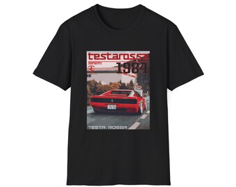 Ferrari Testarossa T-Shirt, Graphic Tee, Car Lover Shirt, Racing Enthusiast, Automotive Apparel, Vintage Car Tee