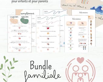 Poster terugkeer naar rust, kind, emotiemanagement, hulpmiddel, middel, stap, hulp, onderwijs, leren, familie, ouder, bundel