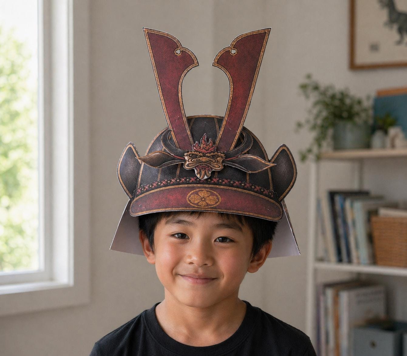 Samurai Helmet Craft for Kids | Kabuto Japanese Children’s Day Activity ...