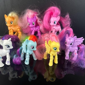 MLP Mane Six + Cheerilee / Beweglich / My Little Pony / G4 / Explore Equestria / Komplettes Set mit insgesamt 7 Ponys