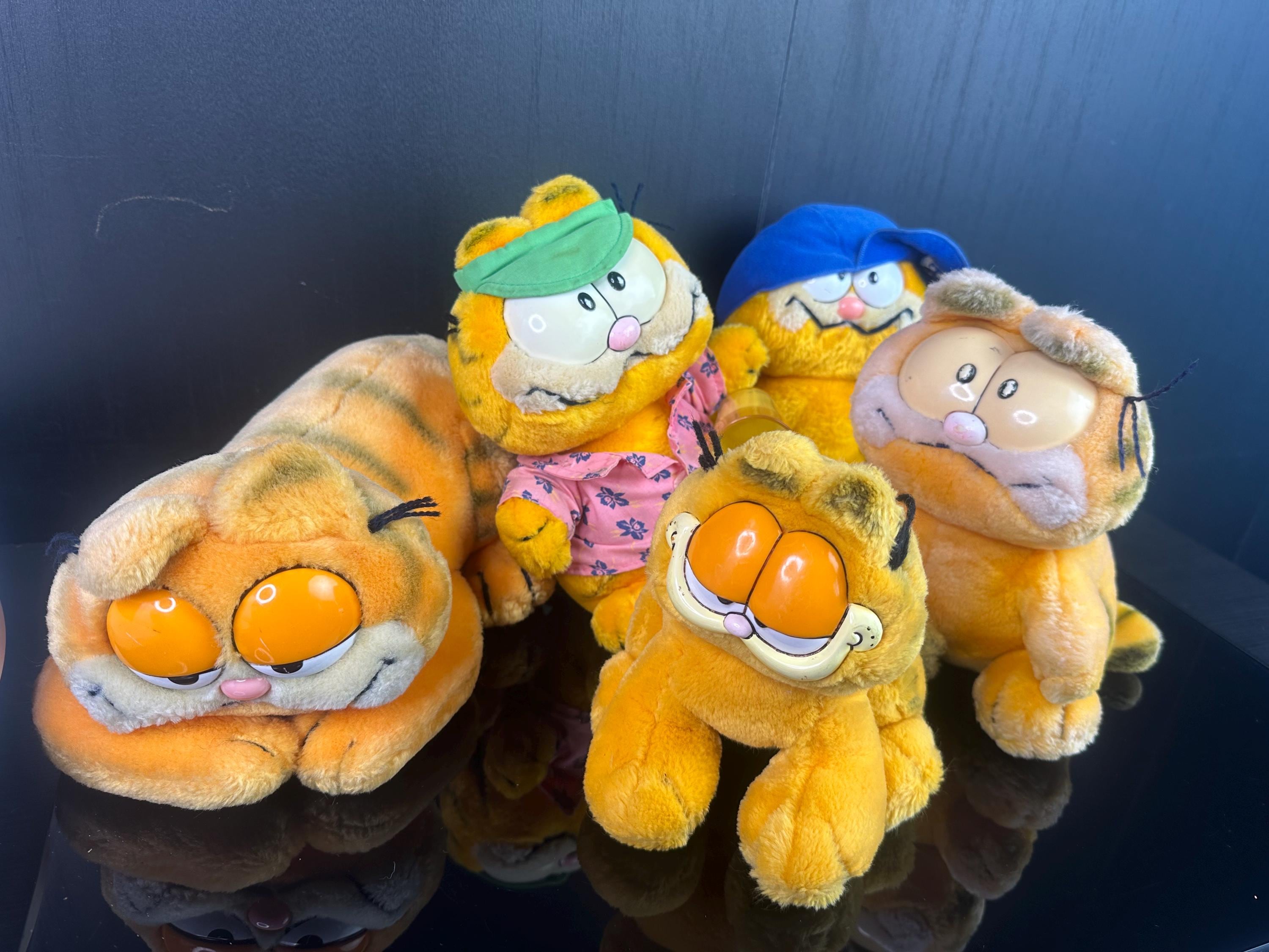 Originales juguetes de peluche de la familia Kawaii Garfield, lindos