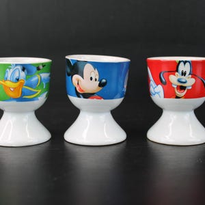 Vintage Donald Duck,Mickey Mouse, Pluto eierdopjes