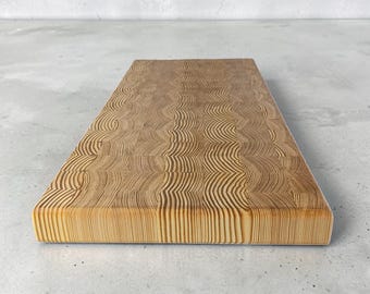 Tabla de cortar, pino amarillo del sur de grano transversal, 21,5 x 9,5 x 1,5 pulgadas