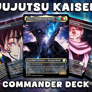 Baraja de comandante Jujutsu Kaisen EDH: baraja de sustitución MTG personalizada inspirada en el anime