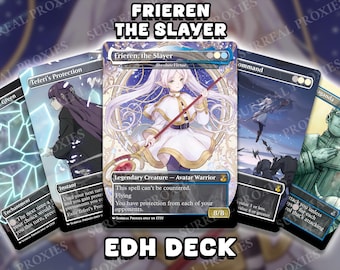Frieren the Slayer Commander Proxy Deck - Absolute Virtue Pillowfort EDH - Anime Art