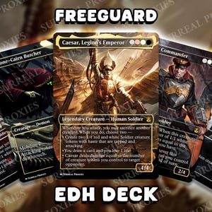 Freeguard Legion Commander Deck | Token Army EDH | Grimdark War Proxy MTG