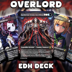 Overlord Zombie-EDH-Deck – Custom Anime-inspiriertes Deck - Karten auf Deutsch