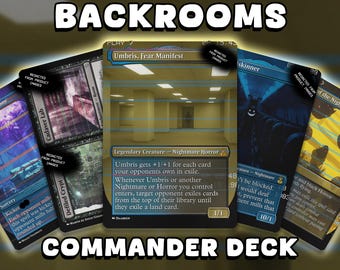 Backrooms Horror Proxy EDH Deck – Full 100 Card Umbris Commander +