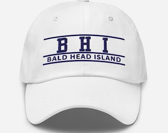 Bald Head Island North Carolina Embroidered Dad hat