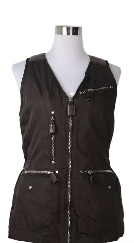 トップス PRADA 2011FW vintage double leather vest $_12.JPG?set_id=880000500F