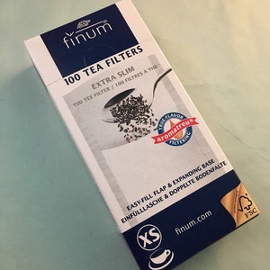 XS Tea Filters ~ Biodegradable XS Extra slim paper tea brewing filters