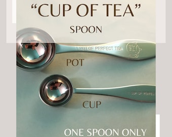 CUP - PERFECT Cup of Tea SPOON, stainless steel, one spoon, smaller spoon only