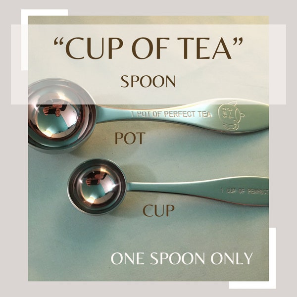 CUP - PERFECT Cup of Tea SPOON, stainless steel, one spoon, smaller spoon only