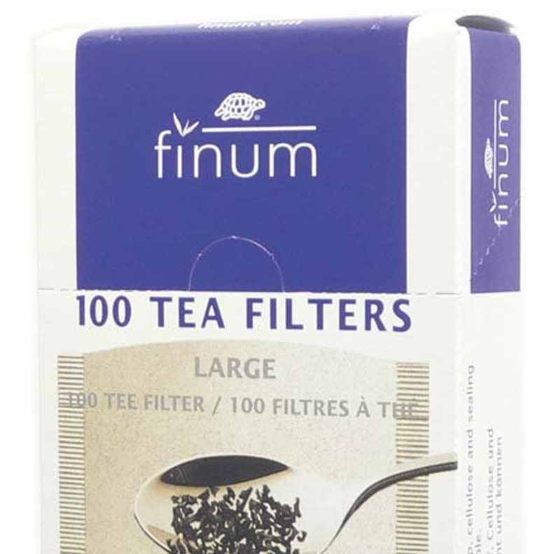 L Tea Filters Biodegradable L Large paper tea brewing filters image 2