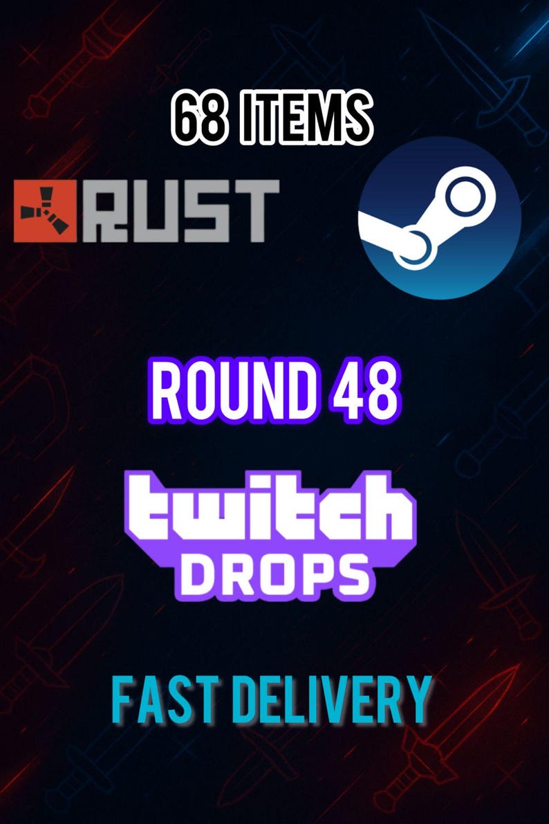 RUST Twitch Drops Round 48 Skin Pack | 68 Items (fast Delivery) - Etsy