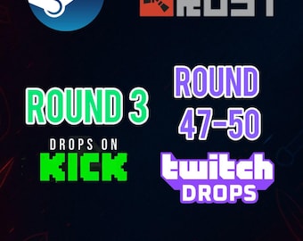 Rust Twitch Drops Skin Pack | Rounds 48-50, kick R 3 (Fast Delivery)