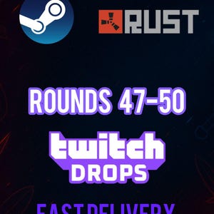 Rust Twitch Drops Skin Pack | Rounds 48-50  (Fast Delivery)