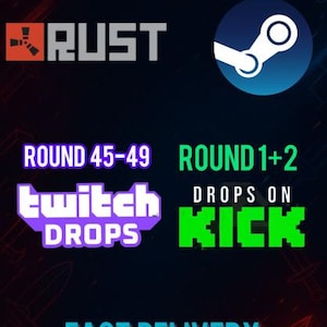 Rost Twitch Drops Skin Paket | Runden 45-49, 1-2 (Schnelle Lieferung)