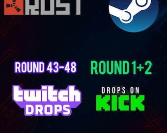 Pakiet skórek Rust Twitch Drops | Rundy 43-48, 1-2 (szybka dostawa)