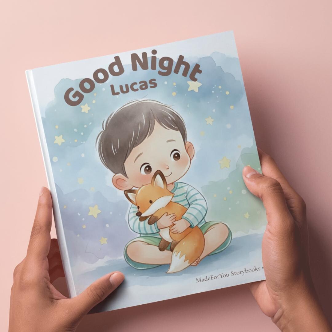 Personalized Bedtime Story Book for Kids, Custom Children’s Book