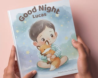 Personalized Bedtime Story Book for Kids, Custom Children’s Book, Digital PDF, Made to Order