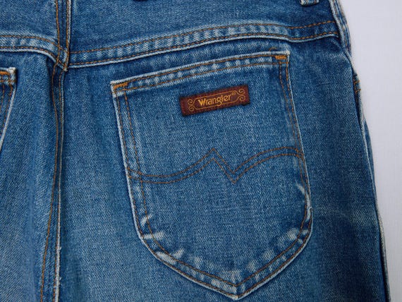 vintage women’s Wrangler jeans high rise denim 70… - image 2