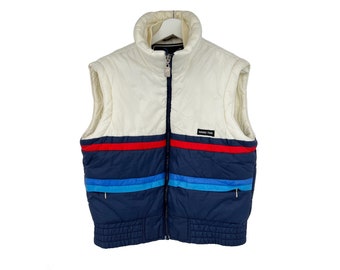 vintage Hang Ten vest zip up puffy vest 80s 1980s jacket