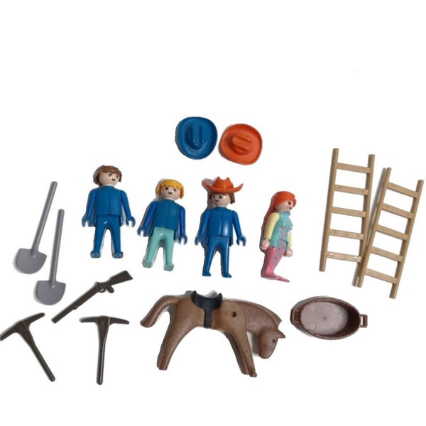Lot de figurines Playmobil GEOBRA vintage 1974 originaux